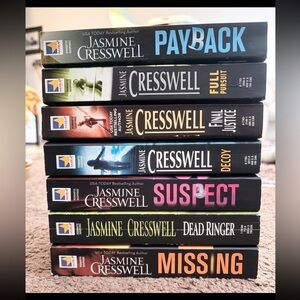 Jasmine Cresswell Mystery Thriller Lot of 7 Paperback Books - Good Condition